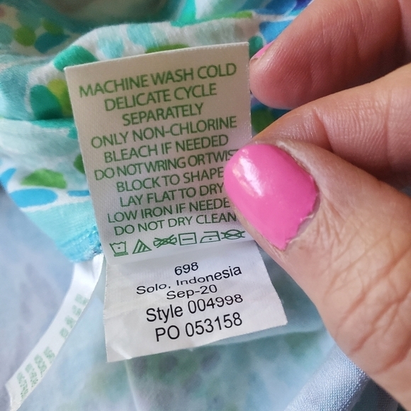 Lilly Pulitzer Rikki Open Water Sz. L Romper - Picture 14 of 14